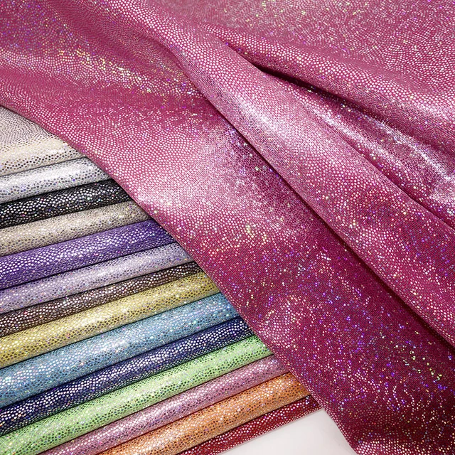 Material de tela elástica de terciopelo triturado rosa - poliéster - 150 cm  (59) de ancho