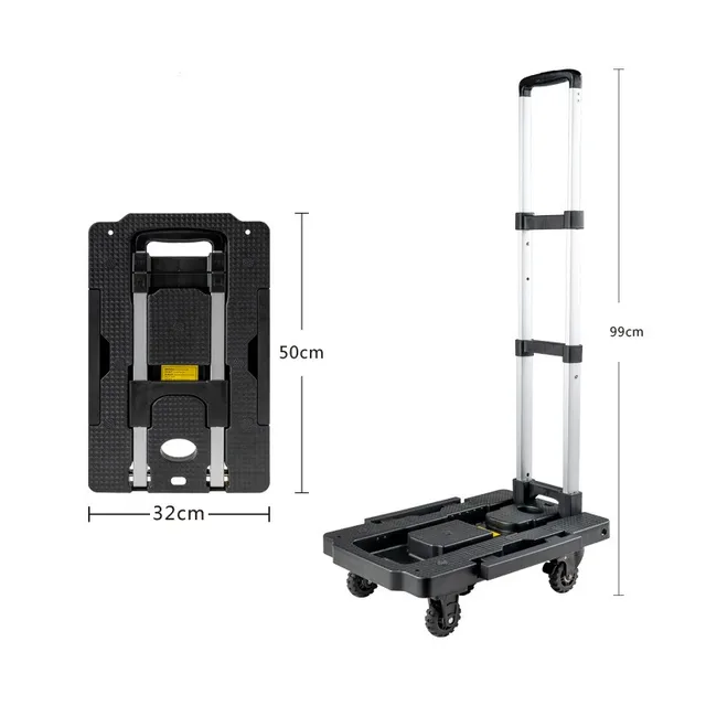 Bevásárló Kocsi Autó Teherautó -Építőhely Összecsukható Hordozható Húzó Poggyász Rakomány Háztartási Kerti - Image 5