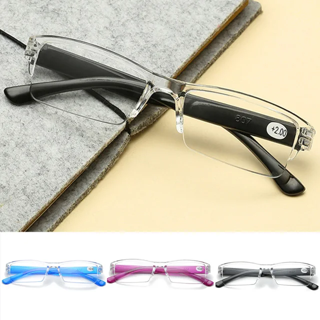 

Rimless Transparent Reading Glasses Ultralight Retro Vintage Men Women Magnifying Presbyopic Glasses Fashion Accessories