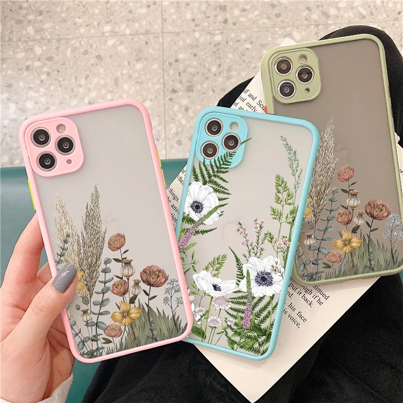 Floral Blossom Phone Case - Elegant Plant Design Back Cover