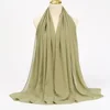 Foulard Hijab en mousseline de soie pour Femme, voile musulman ramadan ,hijab femme musulman,foulard musulmane pour femme, foulard mousseline en Jersey doux de haute qualité hijab islam voile femme musulman,70*180cm