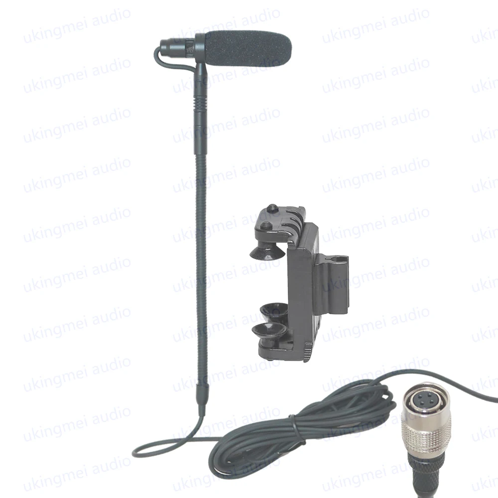 Supercardioid Condenser Microphone for Viola Acoustic Violin Musical Instrument Microphone for Body Belt-pack Transmitter System
