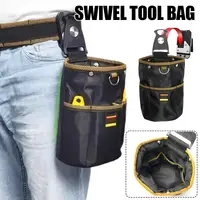 Oxford Cloth Tool Storage Bag With Buckle Rotatable Quick-hanging Waist Tool Bag For Nail Screw Electrician Woodworking Organize 1