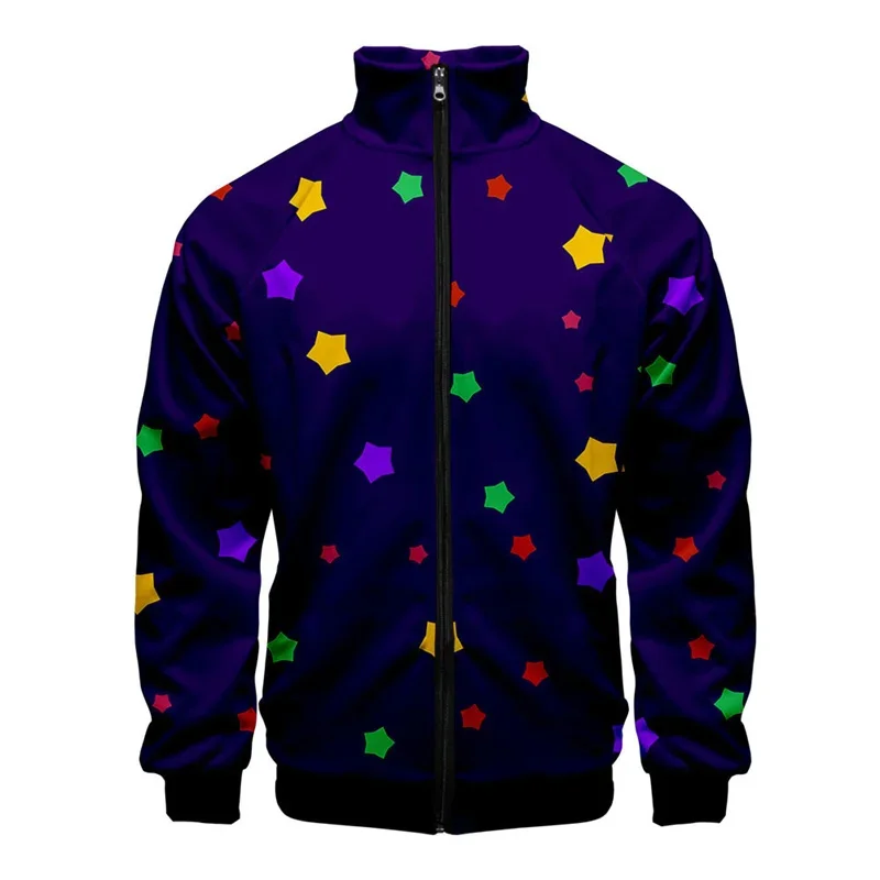 thumbnail image 1 of Chaqueta con estampado geométrico en 3D para hombre, abrigo de manga larga con estampado moderno, ropa de calle, chaquetas deportivas de gran tamaño con cremallera y personalidad, 1 of 5