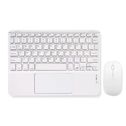 Wireless Silent Keyboard with Touchpad for Universal Bluetooth Devices (Keyboard and Mouse 5)