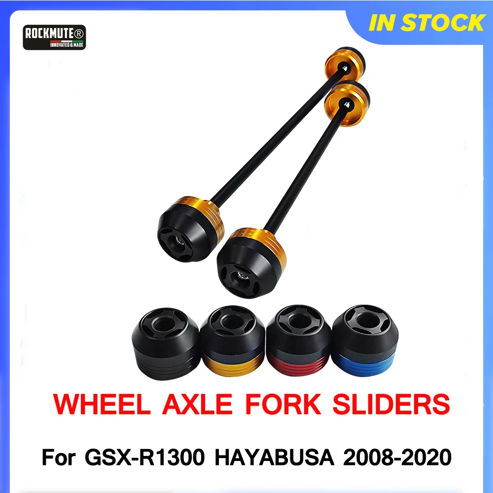 

Motorcycle Aluminum Front Rear Axle Fork Crash Sliders Wheel Protector For SUZUKI GSX-R1300 HAYABUSA 2008-2020