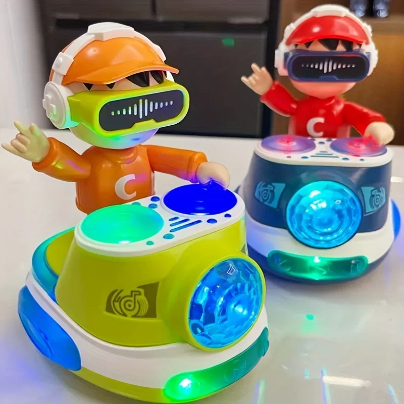 Electronic Interactive Dj Toy For Kids Musical Toys Cute Swing Dancing With Music Led Lights