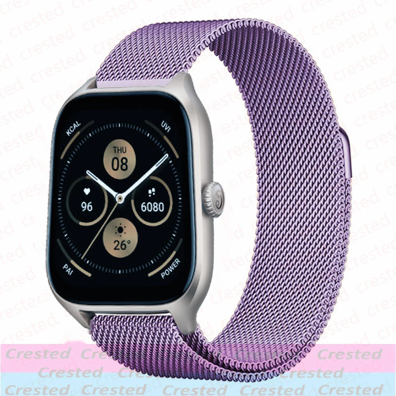 Sleek Milanese Metal Band, 20mm/22mm Adjustable Bracelet Strap