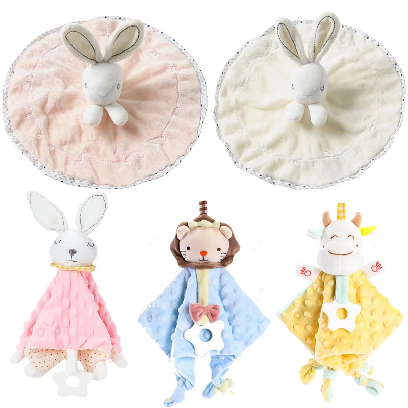 

Baby Comforter Blanket Bunny Soothe Appease Towel Baby Plush Toys Sleeping Dolls Stuffed Rabbit Comforting Bib Newborn Blanket