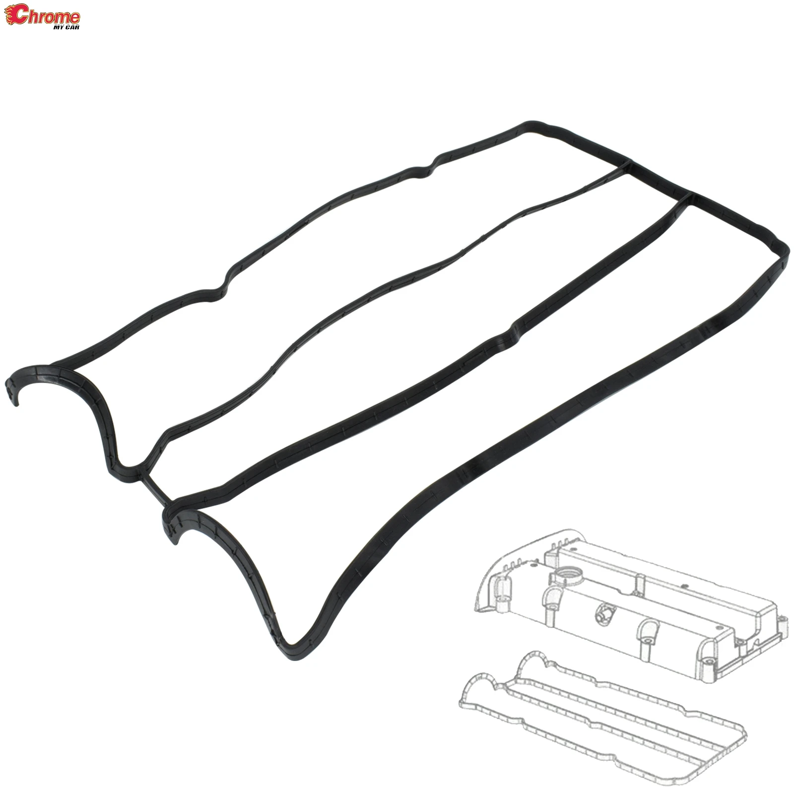Car Parts Valve Rocker Cover Gasket Seal for Ford Focus Fiesta MK4 MK5 Fusion C-Max Puma 1.25 1.4 1.6v Petrol Engines 11096200