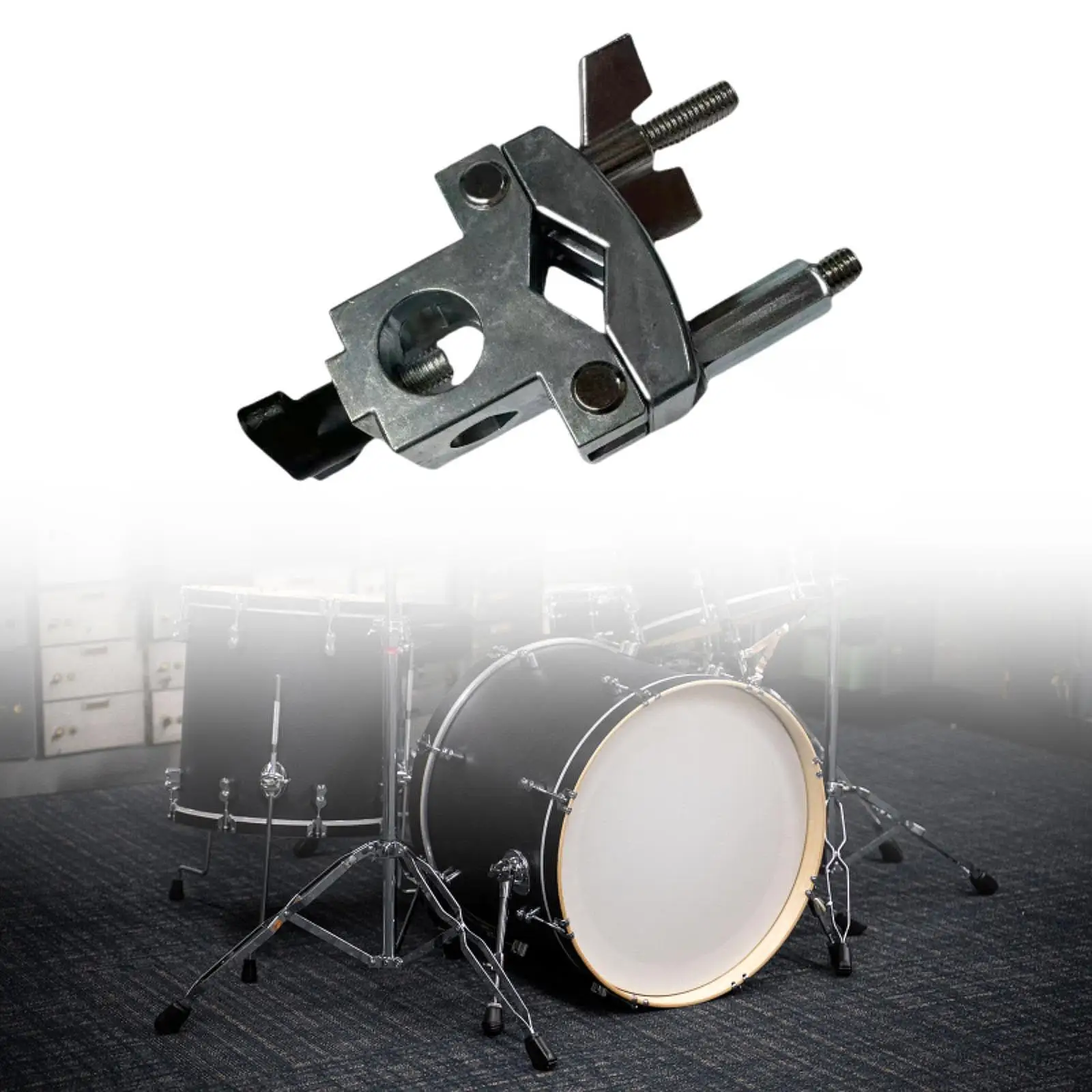 Drum Cymbal Extension Clamp Accessories Metal Musical Instrument Adjustable Bracket Cowbell Mounting Bracket Cymbal Arm Clamp