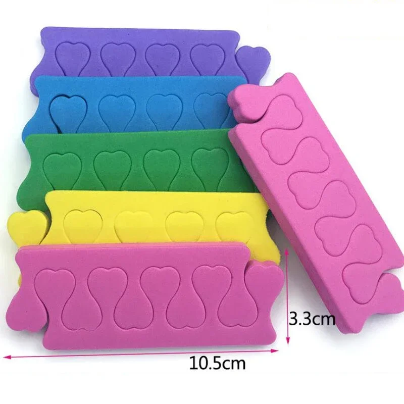 

20 шт., разделители для ногтей из мягкой пены