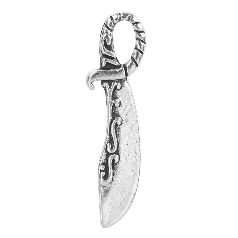

35pcs/Lot Unique Personality Silver Color Knife Charms Zinc Alloy Pendant For Earrings Bracelet Jewelry Making Diy Accessories
