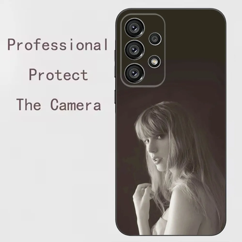 thumbnail image 1 of Funda para teléfono T-TaylorS TTPD S-SwiftS para Samsung Galaxy A91, A80, A73, A72, A71, A53A52, A32, A31A22, A21s, A20, cubierta negra, 1 of 5