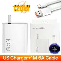 Xiaomi 120W Fast Charging Phone Charger with EU/US Adapter - US with 1M Cable