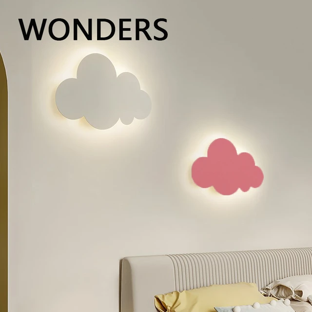 Lampe de chevet enfant Clouds nuages vert