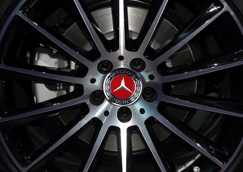 자동차 휠 센터 허브 캡 스티커, 메르세데스 벤츠 AMG B/C/E/S 클래스 A 클래스 C200L GLC GLK CLA, 자동차 액세서리, 56mm, 65mm, 4 개