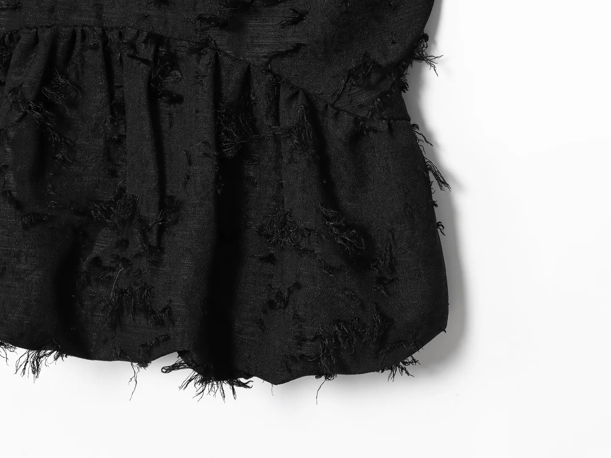 HH Damen Frühlingsmode Einfarbiges Ärmelloses Oberteil mit Reißverschluss Rundhalsausschnitt Tailliertes Rocksaum-Top Weibliches Lässiges Slim-Fit-Oberteil – Detail 8