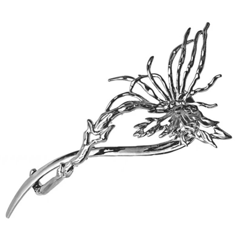 

Girls Hair Clips Lovely Barrettes with Large Shape Alloy Hair Clips Hollow Design Hair Holder for Students T8NB