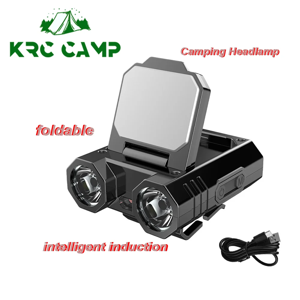 

Светодиодный мини-фонарь для кемпинга, умный индукционный фонарь с зажимом, внешнее освещение USB для рыбалки, кемпинга, походов, палатки