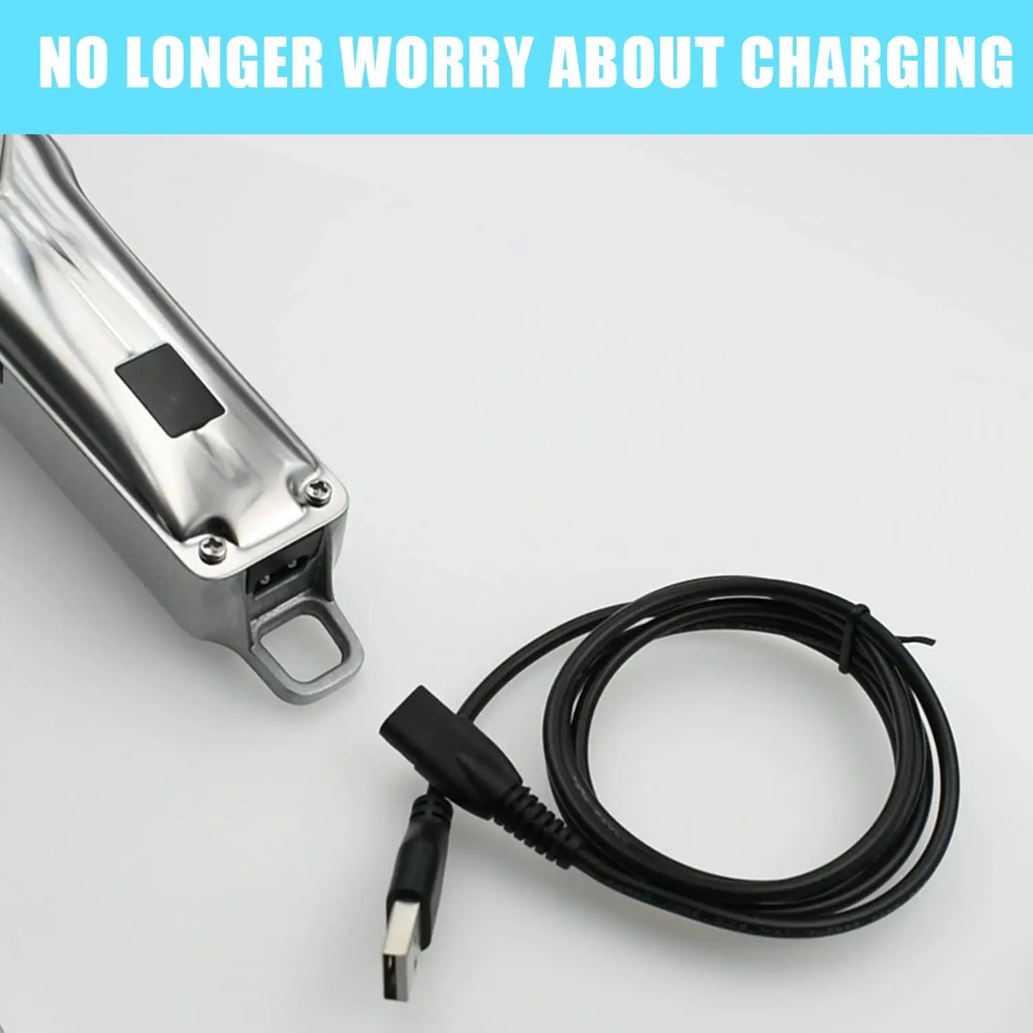 Charging Cable 1m Charger Compatible with Limural Hair Clippers for Men charger cord Replacement Charging Cable Power Cord
