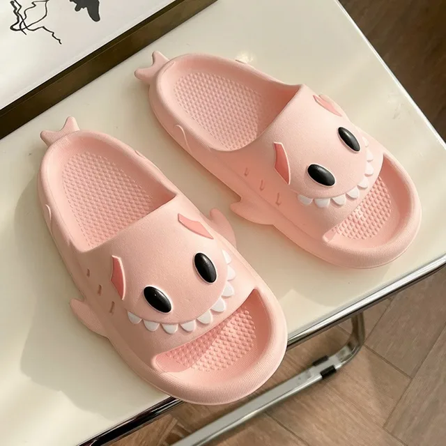 Winter Shark Slides Kawaii Plush Slippers Soft Fur Warm Indoor Flat Floor  Sandals Woman Man Thick Sole Shoes Bedroom Flip Flops - Women's Slippers -  AliExpress