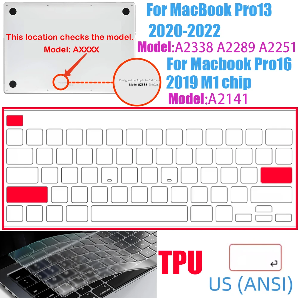 Feather-Light Ultra-Thin TPU Keyboard Cover