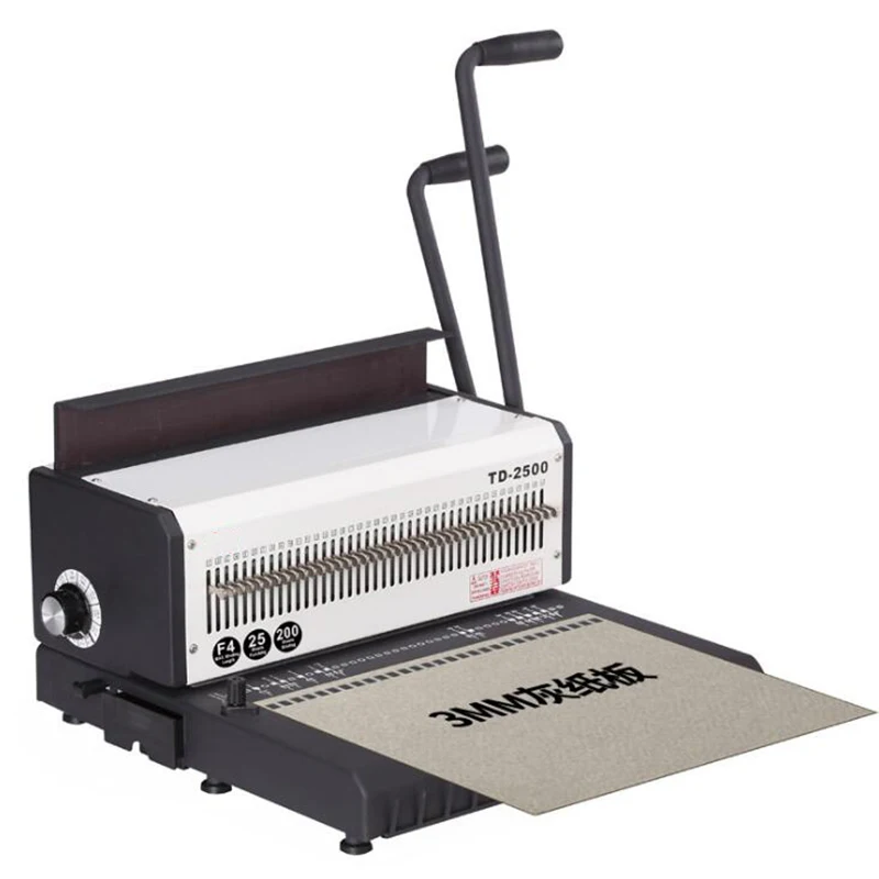 Rilegatrice Per Libri In Ferro A 40 Fori A Doppio Filo Wd-Td2500R