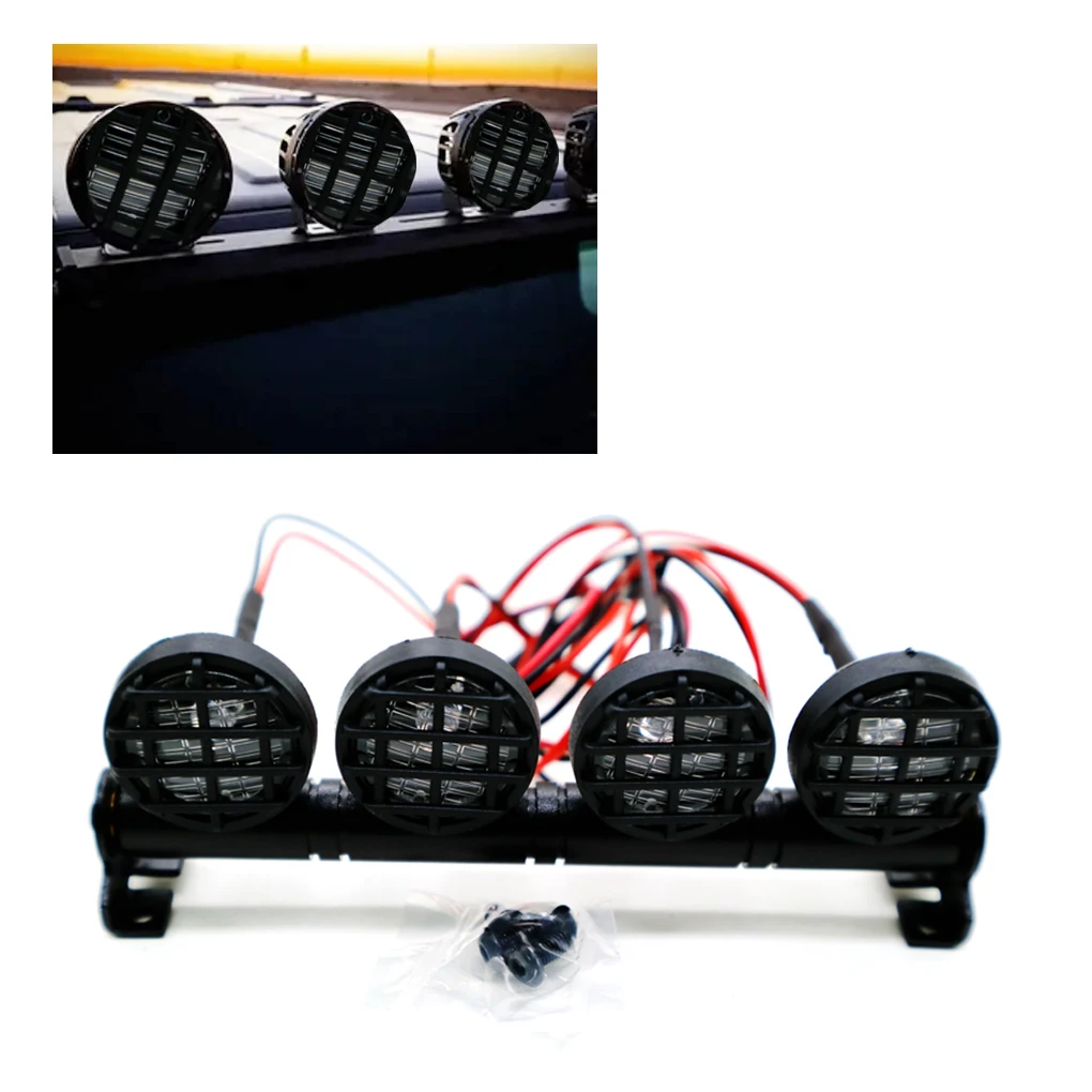 

16/22MM flicker RC Car LED Light Bar Bulbs Roof Lamp for 1/12 RC Crawler ECX RGT136100 RC Upgrade Parts