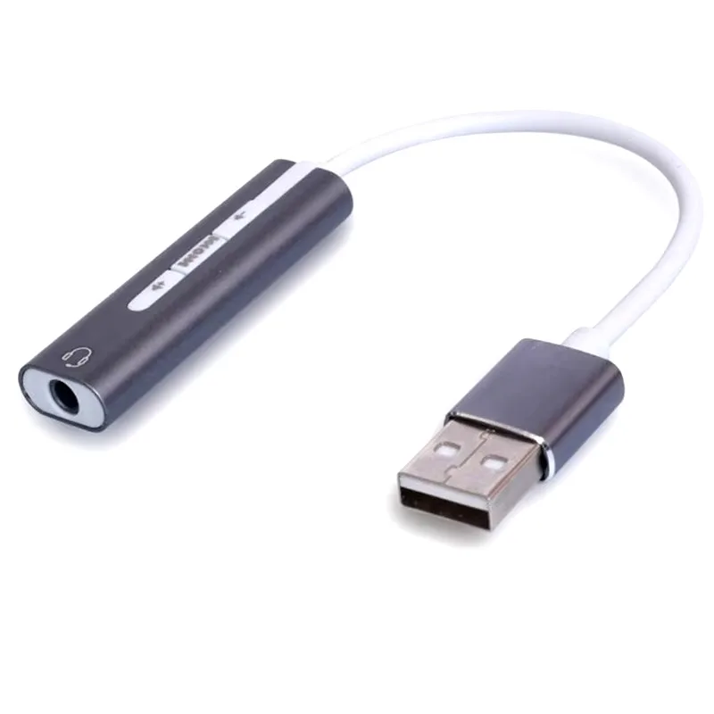 USB TYPE-C 컴퓨터 사운드 카드 투인원 USB 헤드셋 3.5mm 잭 외부 플러그인 컴퓨터에 적합 PS47.1 채널 헤드셋