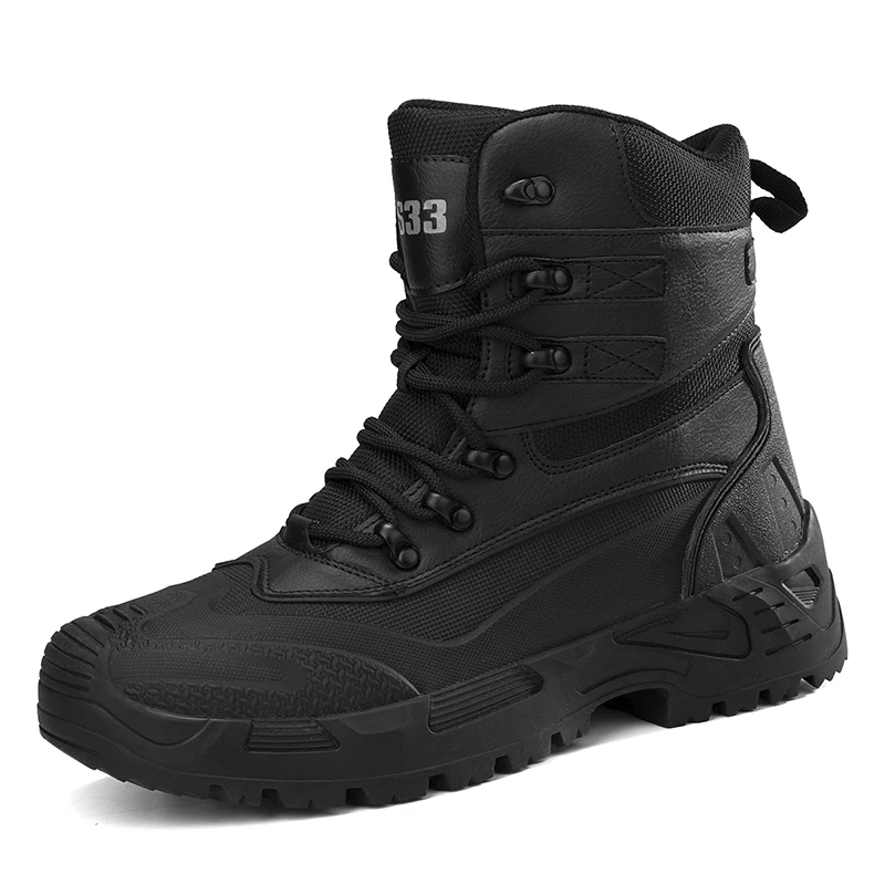 

Men Tactical Boots Army Boots Mens Military Desert Waterproof Work Safety Shoes Climbing Hiking Shoes Ankle Men Outdoor Boots