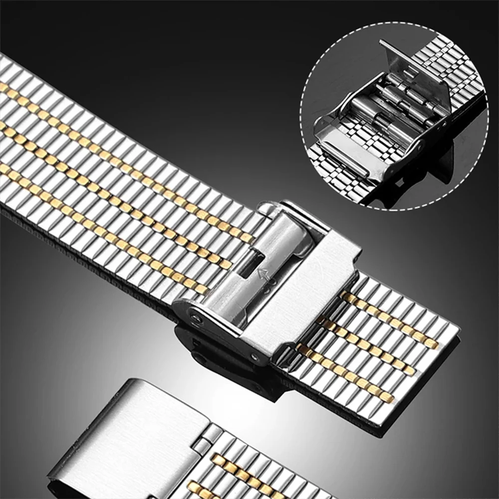 Premium Stainless Steel No-Gap Strap for Galaxy Watch - Elegant Bracelet Band