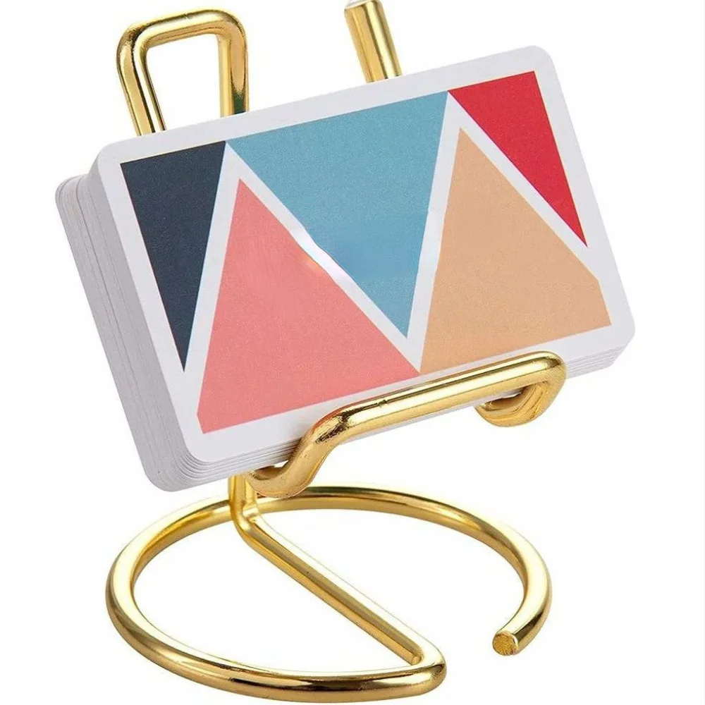 

Metal Card Holder Business Card Display Holder Office Desktop Decorative Mobile Phone Stand Easy Desktop Reading Display Stand