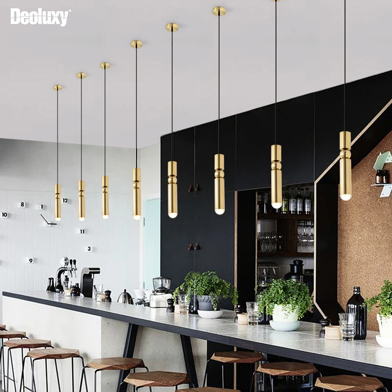 

DEOLUXY LED Pendant Light Modern Hanging Lamp For Home Decor Kitchen Island Bedroom Bar Cafe Droplight Fixture With Dimmable