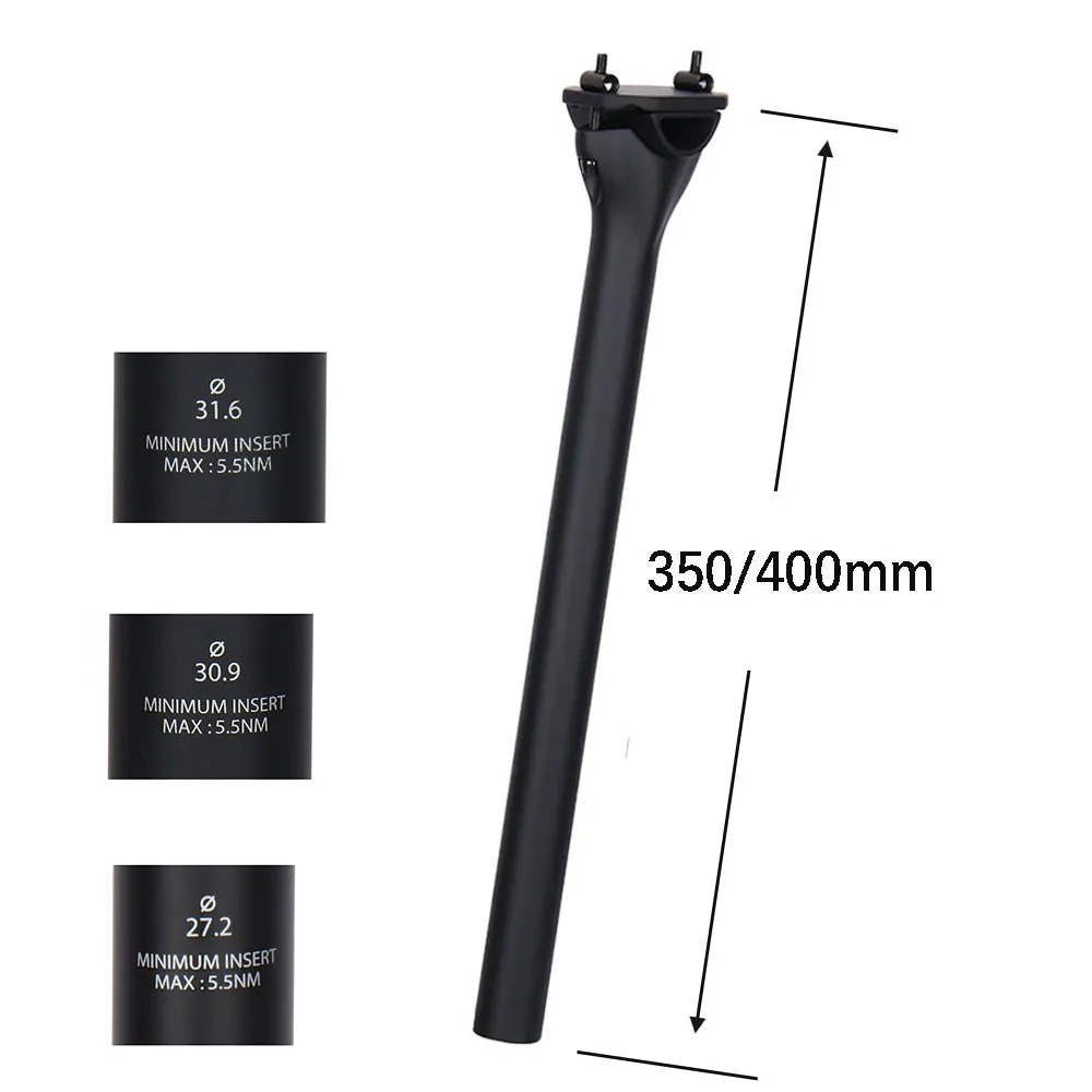 ELITA ONE Carbon Seatpost 27.2/30.9/31.6mm UD MTB Road Bike - Image 2