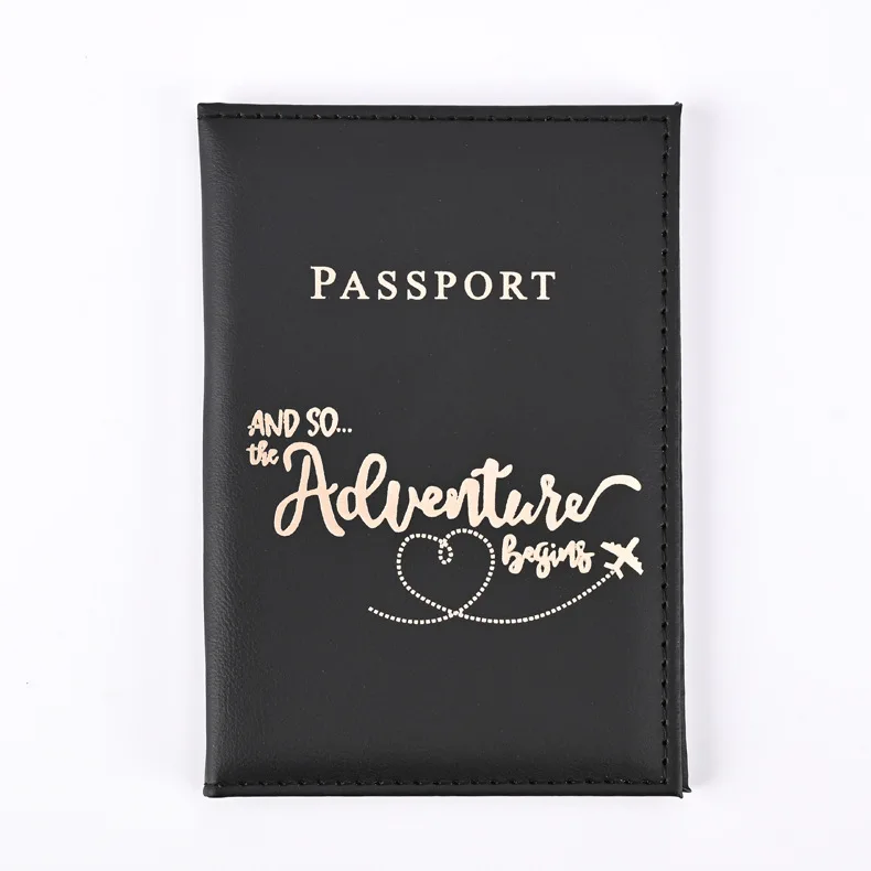Deluxe 2024 Travel Passport Holder with Stylish Letter Print