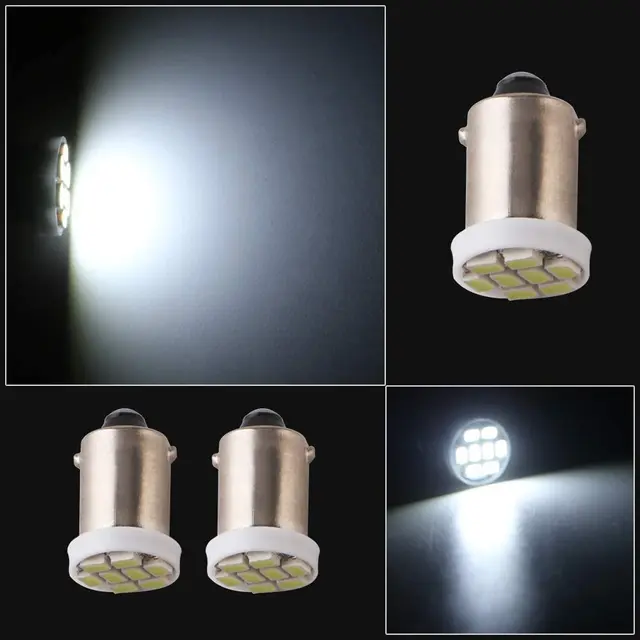 5 Lampadine LED BA9S 6V - Luce Bianca Calda Per Auto Interni - Foto 4