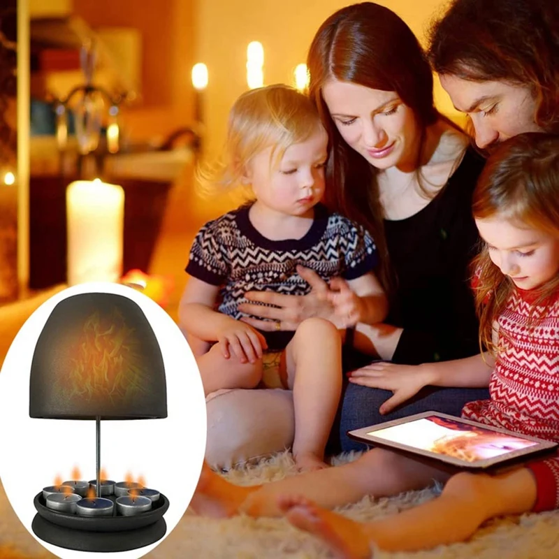 

1 Piece Double Walled Tea Light Oven Ceramic Radiator Indoor Tea Light Heater Without Electricity Tealight Alternative Heater