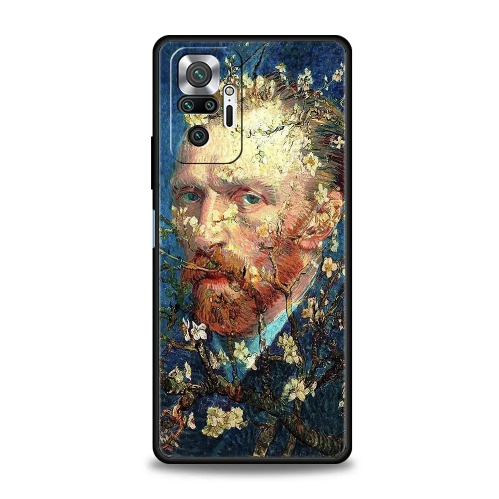 Van Gogh Oil Painting Black Phone Case Cover