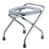 Portable Toilet Camping Thickened Commode Chair for Pregnant Women with Foldable Stainless Steel Design Adjustable Outdoor Seat 1