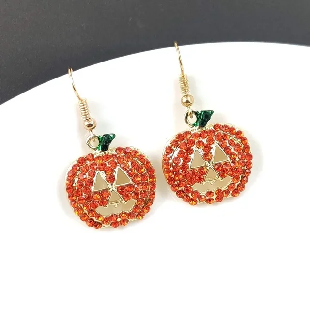 New Halloween Earrings Pumpkin Skull Metal Earrings Female Jewelry Ghost Festival Female Ear Jewelry Earring 4