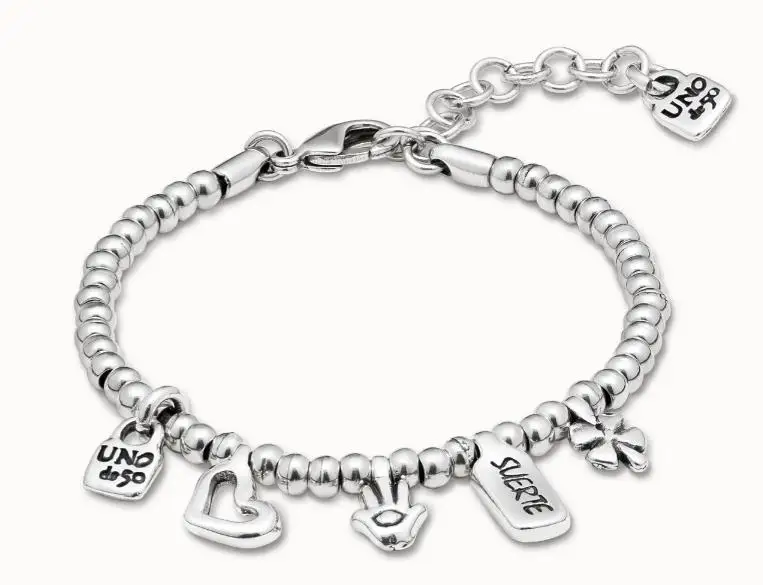 

High quality European and American original fashionable electroplating 925 silver light luxury bracelet beads jewelry gifts