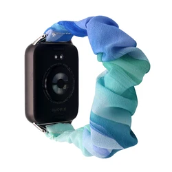 Stylish Scrunchies Fabric Watchband (Blue)