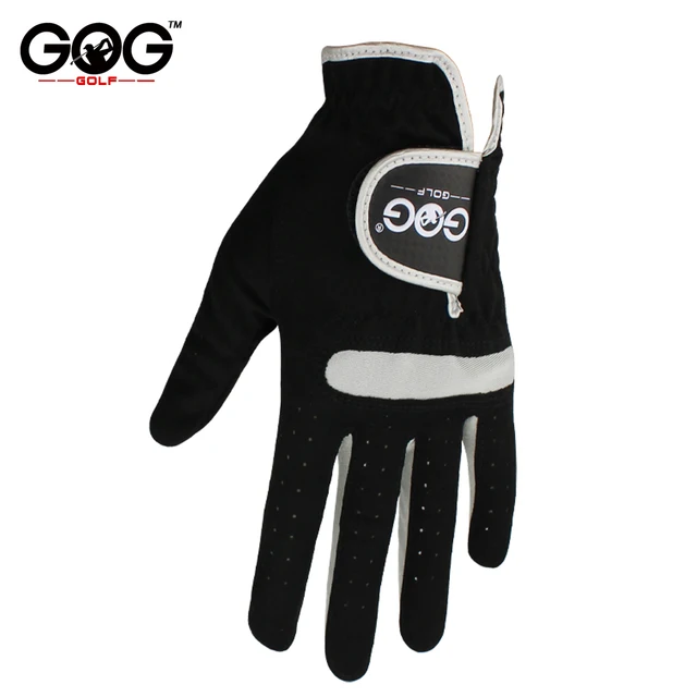 Pack of 10 PCS Men's Golf Gloves Breathable Black Soft Fabric Brand GOG Golf Glove Left Hand Drop Ship 4