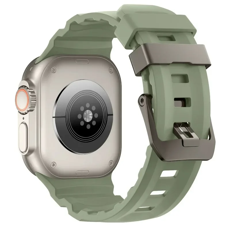 Sport Silicone Titanium Band - Soft Rubber Bracelet Strap