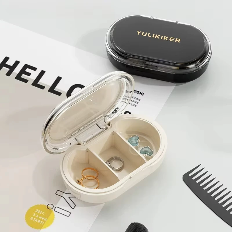 New 3 Compartments Travel Pill Organizer Moisture Proof Small Portable Pill Case Pill Dispenser for Pocket Purse Daily Medicine