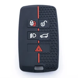Premium Silicone Car Key Case Cover (Black)