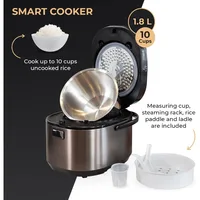 Rice Cooker and Warmer, 1.8L, 10 cups of rice, Non-Coating inner pot, Efficient, Multiple function, Induction Heating (10 cups) 2