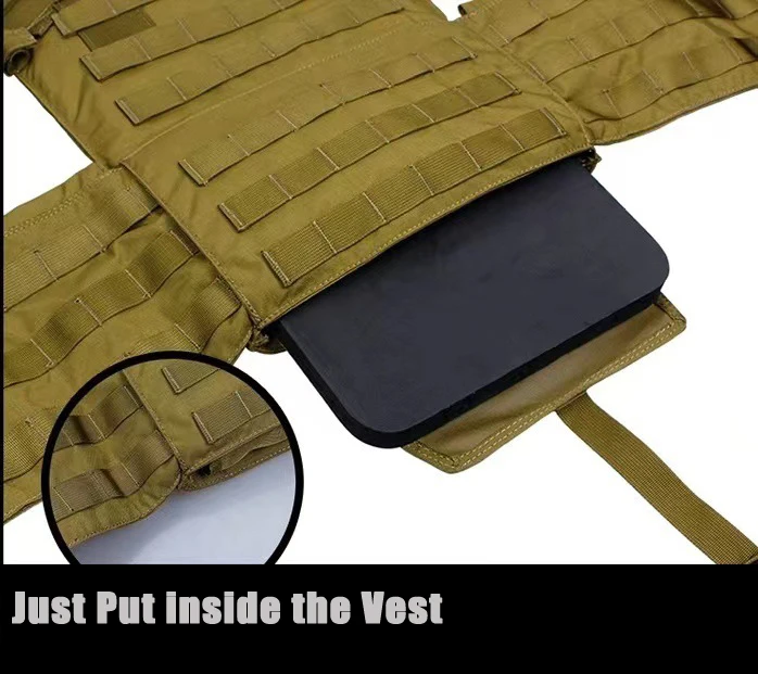 2PCS Airsoft 전술 조끼 EVA 플레이트 바디 아머 캐리어 조끼 삽입 폼 SAPI 충격 플레이트 사냥 페인트 볼 CS 전쟁 게임