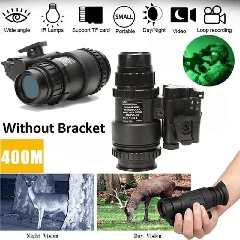 Visión Nocturna Profesional: Monocular Digital Infrarrojo 1080P Con 16x Zoom Y 800m De Alcance – Perfecto Para Caza Y Camping